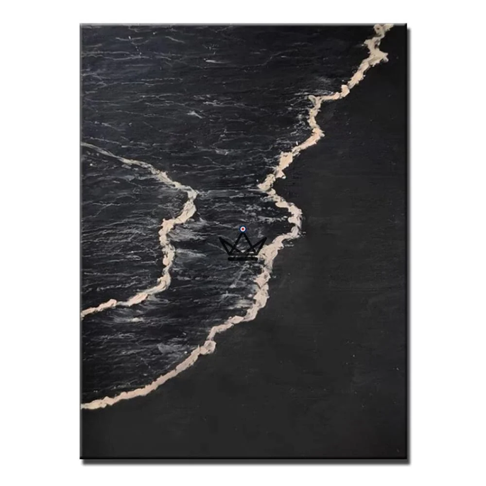 Peinture à l'huile sur toile XXL - Sable Noir – Image 4