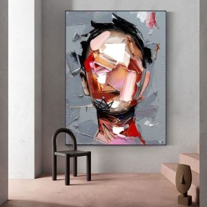 Peinture à l'huile sur toile XXL - Profondeur d'âme
