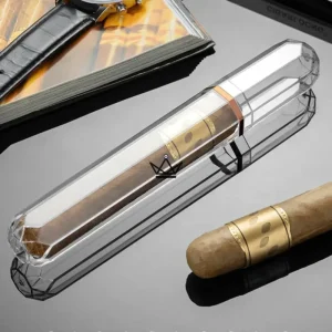 Tube à cigare en acrylique transparent – Prisme