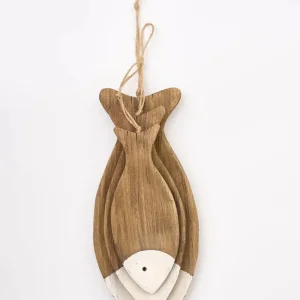 Set de 3 pequeñas bandejas de madera