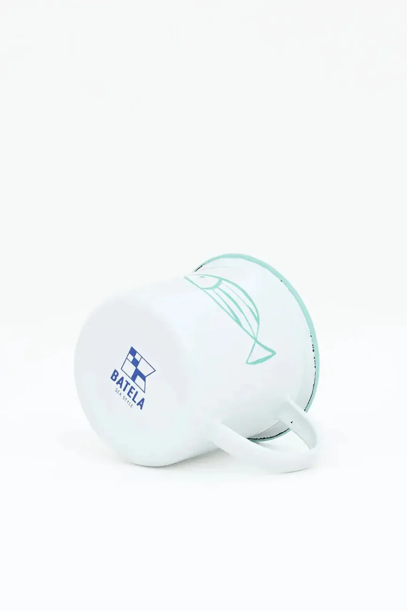 Set de 4 mugs o tazas esmaltadas con pez – Image 9