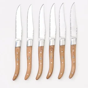 Set de 6 cuchillos en caja de madera