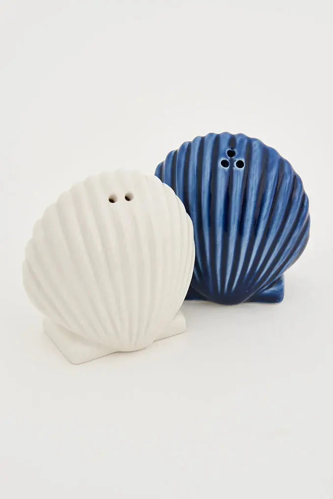Set de salero y pimentero conchas en cerámica – Image 5