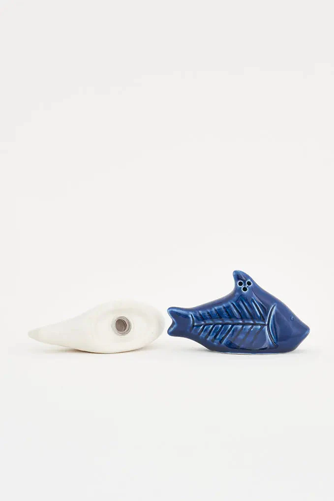 Set de salero y pimentero peces en cerámica – Image 3