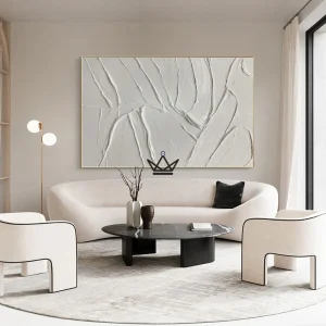 Peinture à l'huile sur toile XXL - Éclat Minimaliste