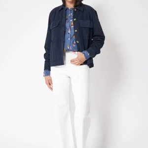 Sobrecamisa corta de pana