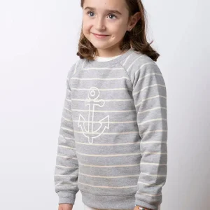 Sudadera de algodón con ancla