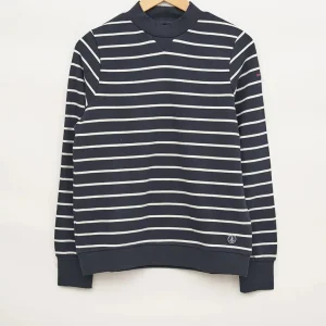 Sudadera a rayas cerrada