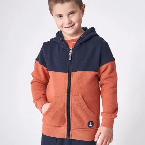 Sudadera algodón con cremallera y capucha