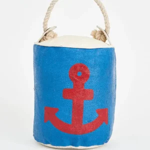 Tope de puerta ancla en lona y cuerda