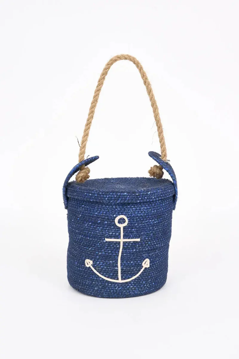 Tope de puerta de yute con figura de ancla – Image 3