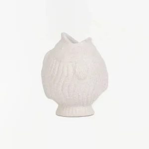 Vasija con forma de pez en porcelana