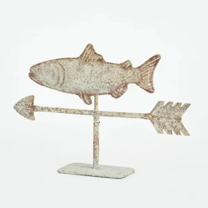 Veleta con forma de pez en hojalata para mesa