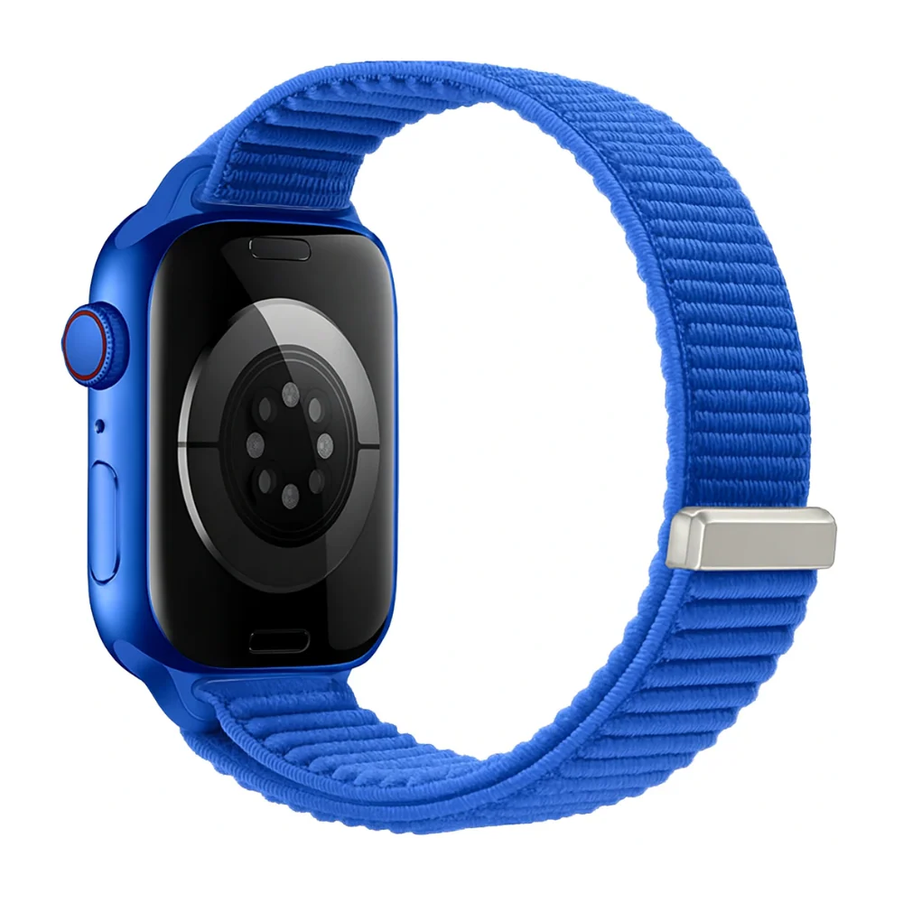 Bracelet nylon ondulé Apple Watch Ultra (bleu royal) – Image 3
