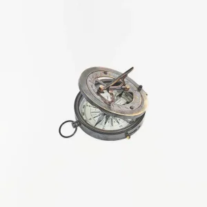 Reloj solar con brújula