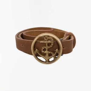 Cinturón de piel con hebilla de metal - D6938