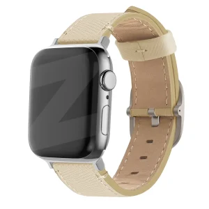 Bandz Bracelet cuir 'Deluxe' Apple Watch Ultra (beige)