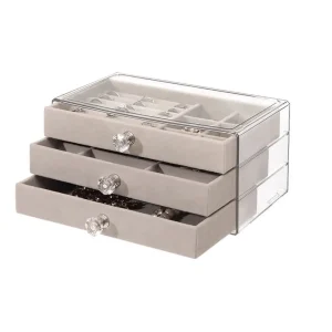 Boîte à bijoux transparente