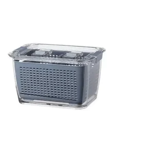 Boite de rangement frigo moyenne grise