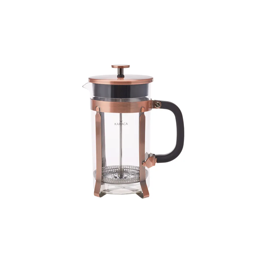 KARACA BOROSILICATE GLASS BRUSHED COPPER FRENCH PRESS 350ML – Image 6