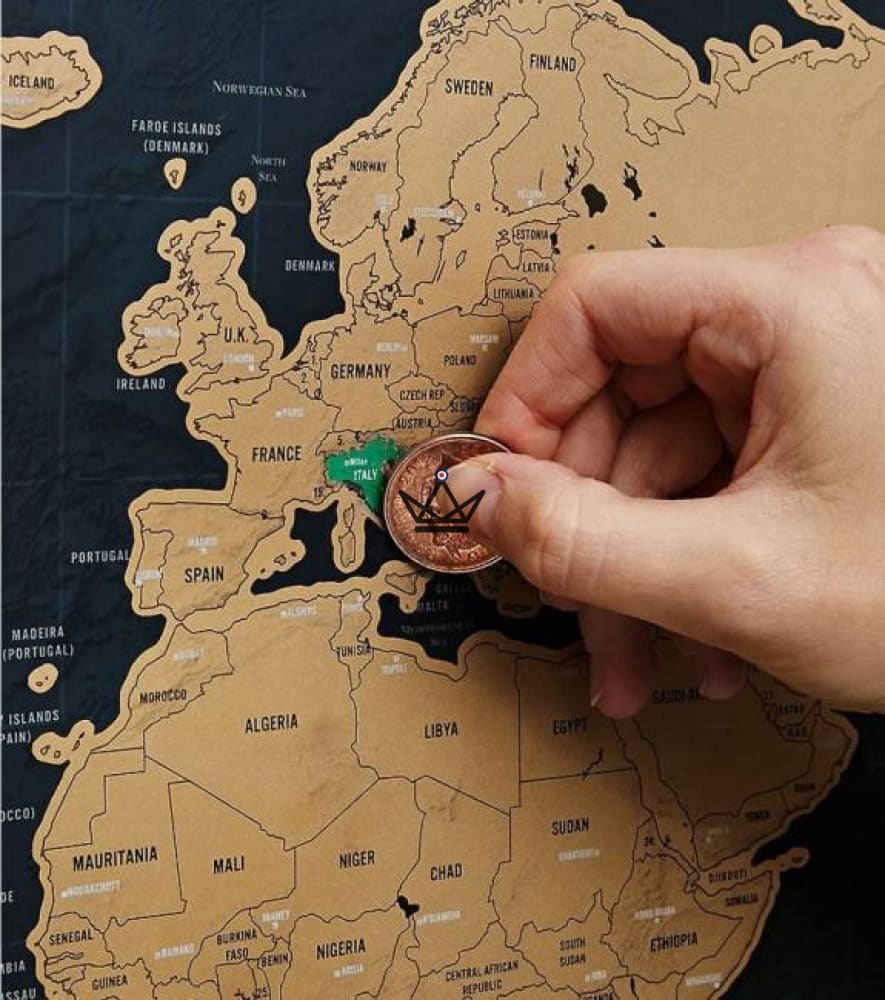 Carte du monde à gratter - 82.5 x 59.4 cm – Image 3