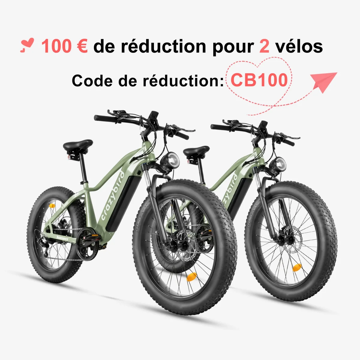 Crazybird Jumper fat bike electrique – Image 7