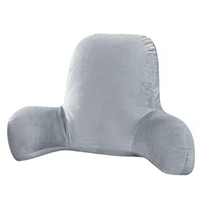 Coussin de lecture gris avec accoudoirs