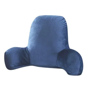 Coussin de lecture bleu avec accoudoirs