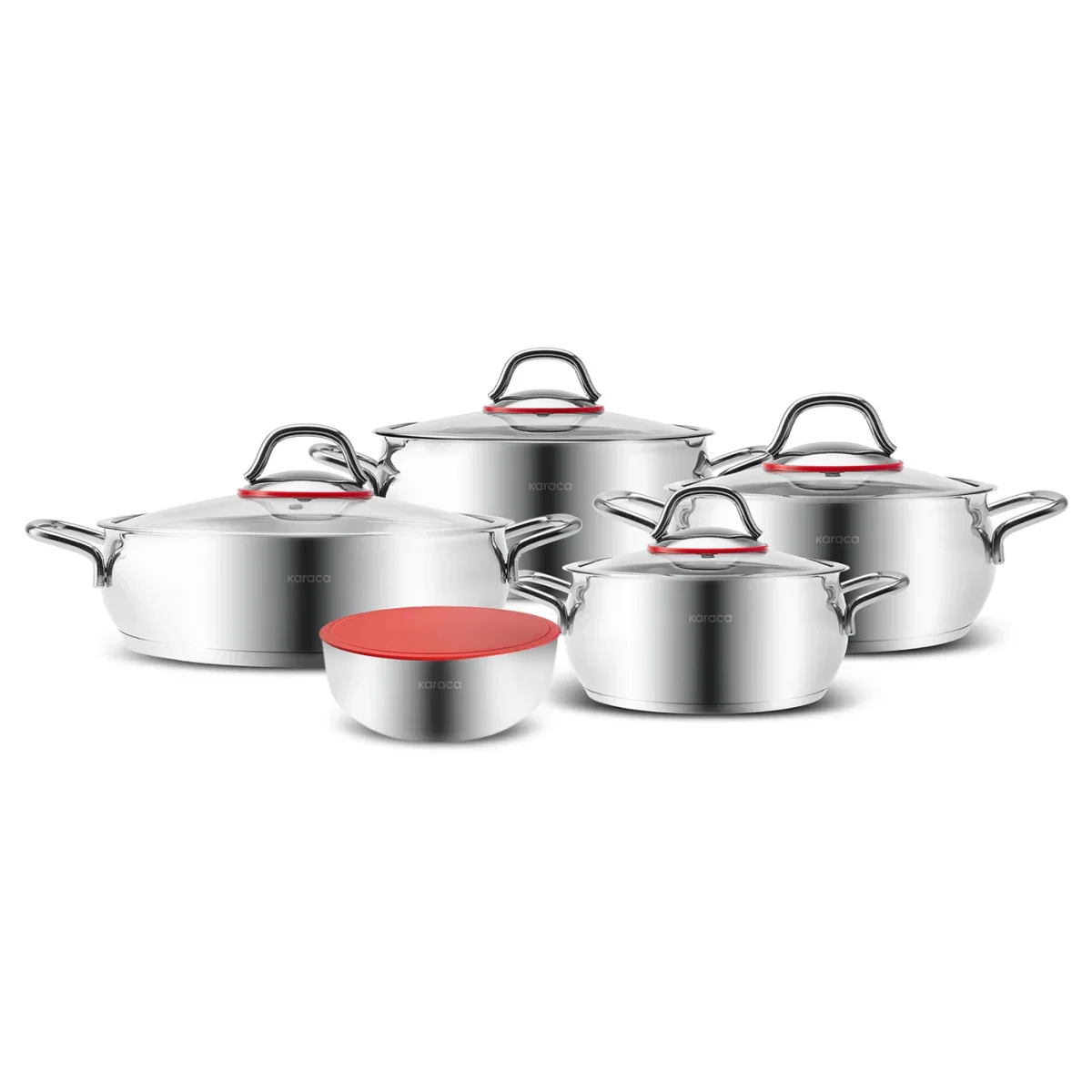 KARACA BATTERIE DE CUISINE EMIRGAN 10 PIECES – Image 4