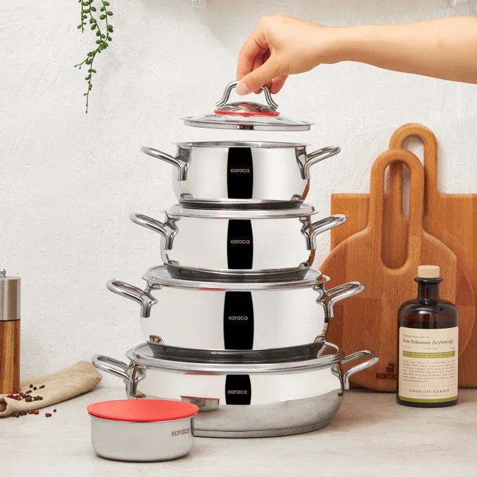 KARACA BATTERIE DE CUISINE EMIRGAN 10 PIECES – Image 2