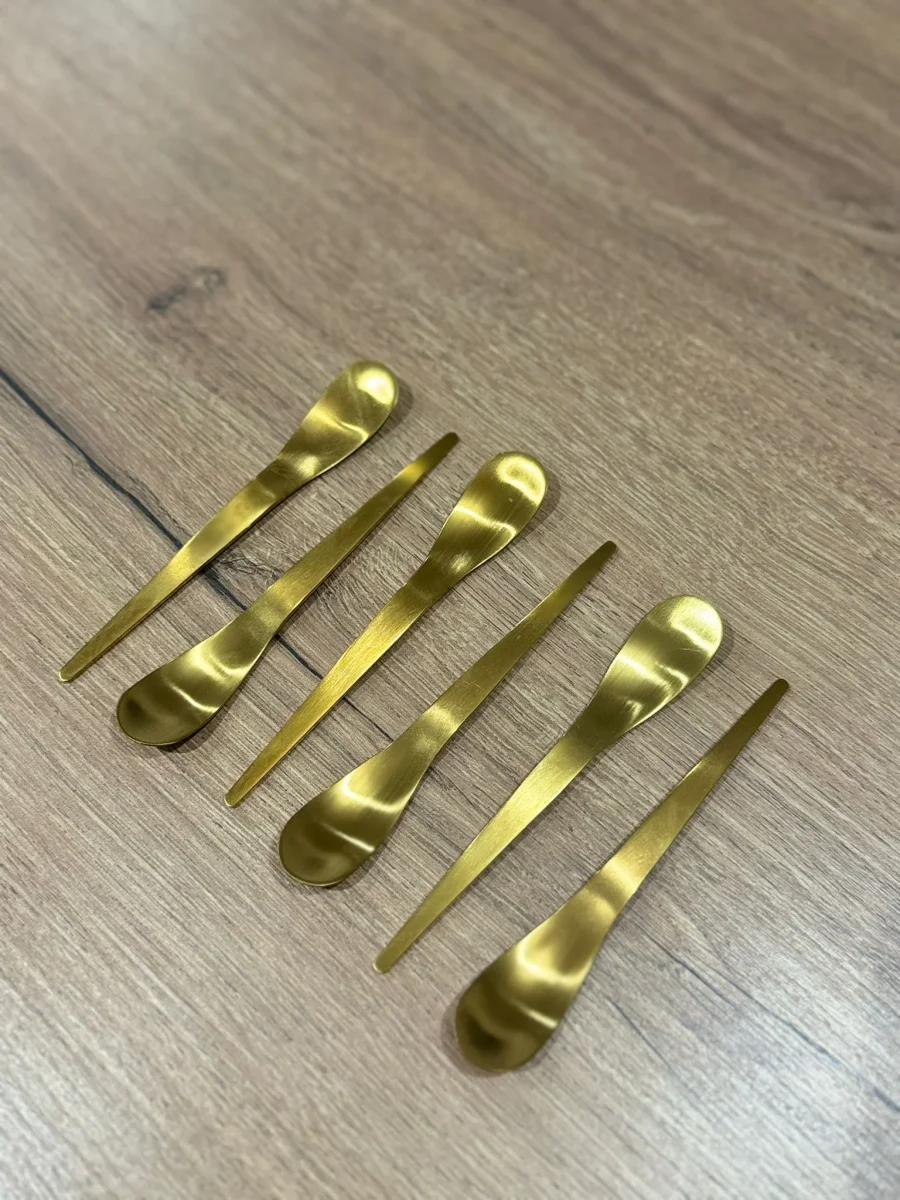 FERVEO LOT DE 6 CUILLIERE A CAFE MATE GOLD