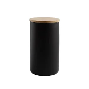 Grand bocal en céramique noir