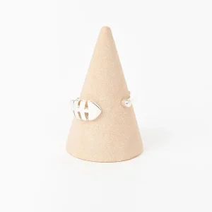 Anillo de plata 925 con forma de espina de pez