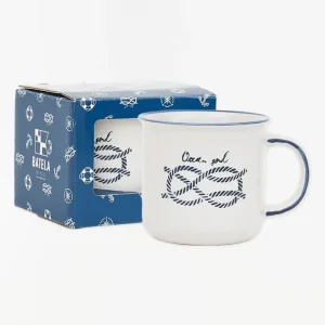 Taza 'Nudo marinero' cerámica