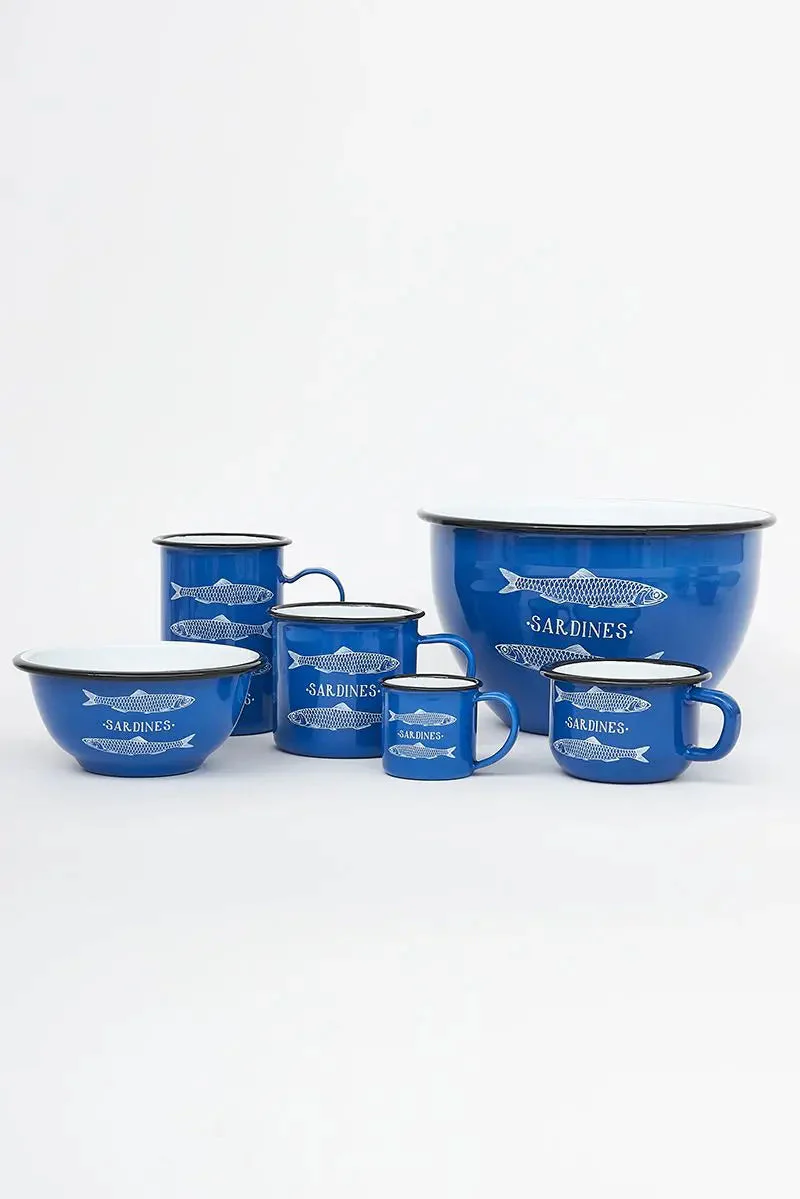 Bol de metal 'Sardines' grande – Image 4