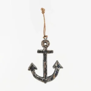 Colgante ancla en chapa reciclada bidones - D7076