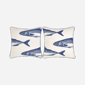 Set de 2 cojines peces