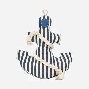 Tope de puerta con forma de ancla a rayas