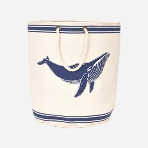 Bolsa de lavandería marinera con ballena