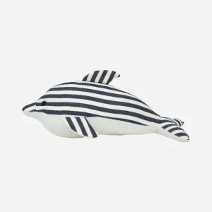 Peluche de delfín a rayas