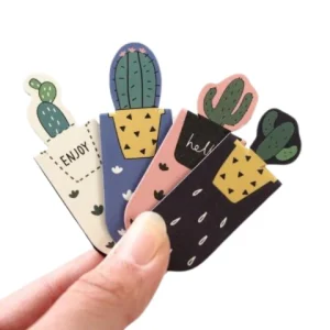Marque-page magnétique cactus