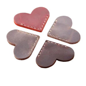 Marque-page original Coeur de cuir