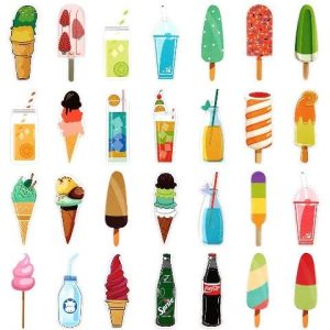 Lot de 30 marque-pages Gourmandises