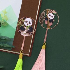 Marque-page en métal Panda
