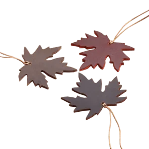 Marque-page original Feuille en cuir