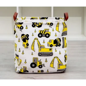 Panier de rangement enfant engins de chantier