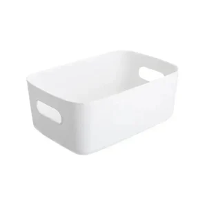 Panier en plastique blanc