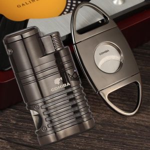 Pack Briquet et Coupe-Cigare COHIBA - REDFIRE NEWPUNCH