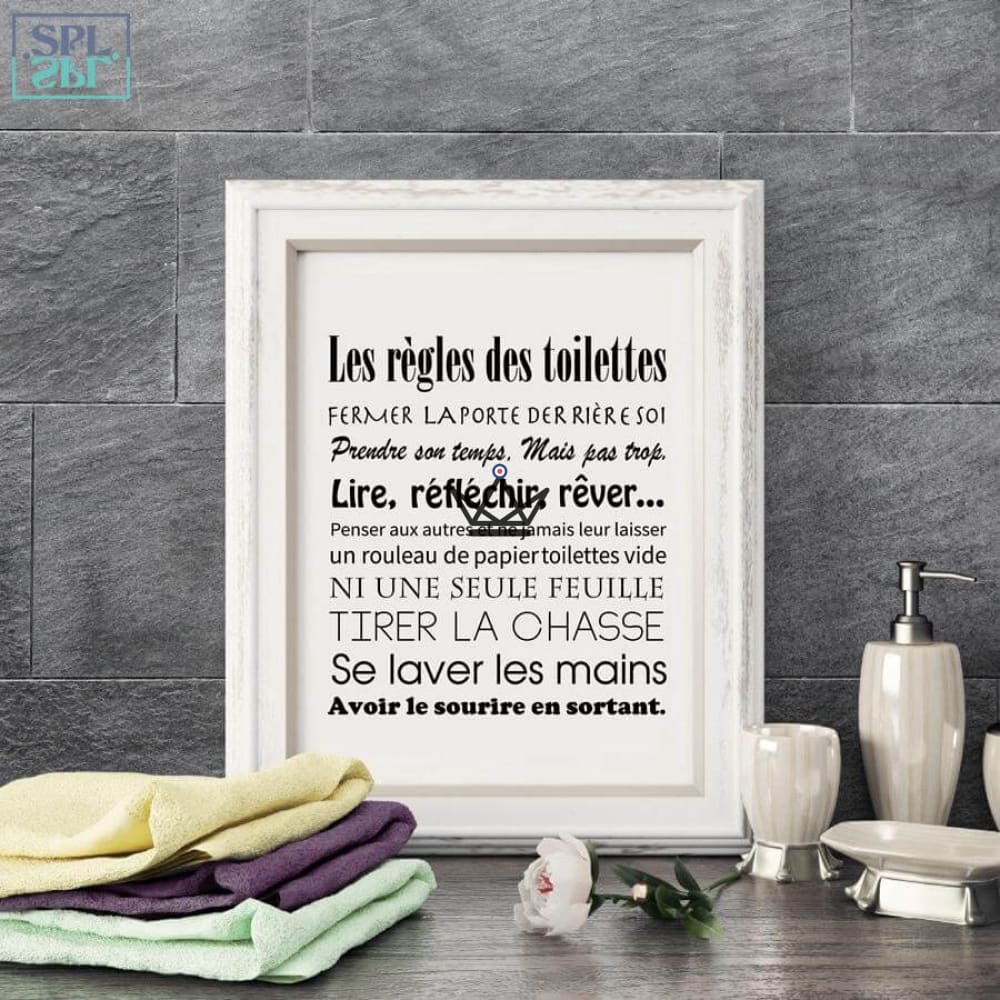 Affiches "Art de Vie" : Les Toilettes – Image 4