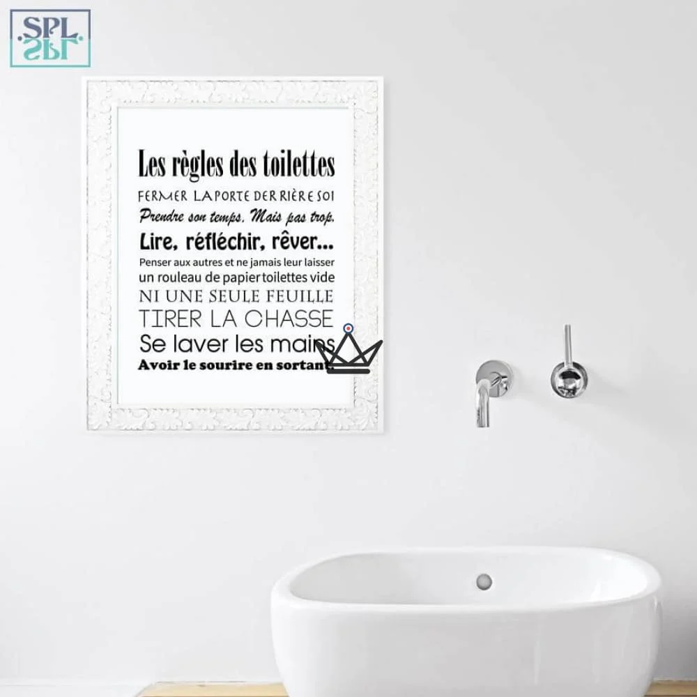 Affiches "Art de Vie" : Les Toilettes – Image 3